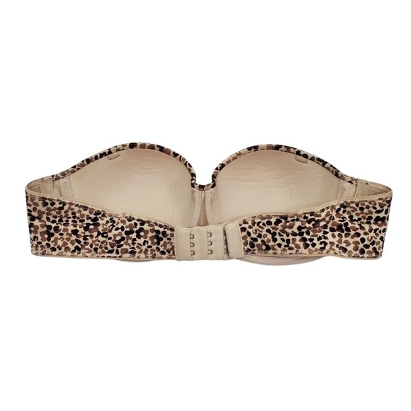 Victoria's‎ Secret Body By Victoria Lined Strapless Cheetah Memory Foam Bra 32A - Picture 6 of 6